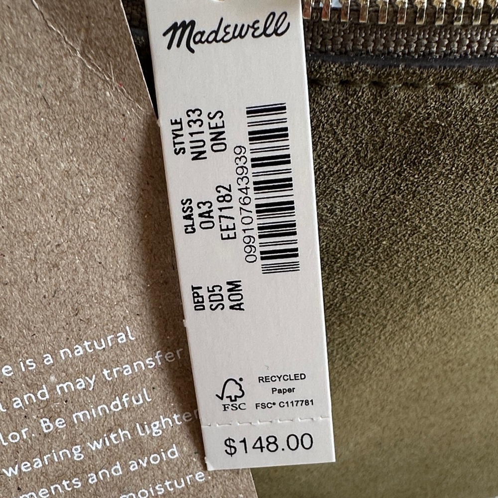 NWT Madewell The Keeper Shoulder Bag 100% Leather - Picture 6 of 6